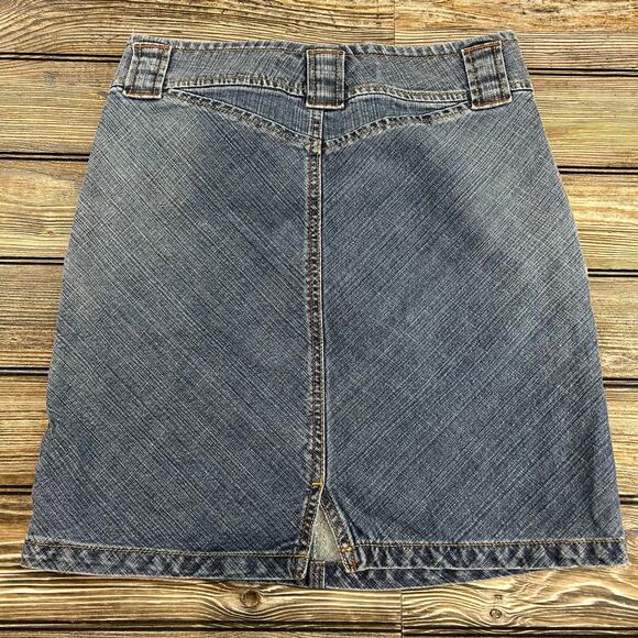 Vintage Y2K Gap Jean Skirt Size 6 - Picture 4 of 6